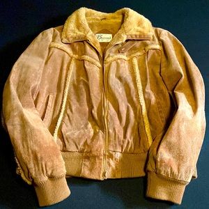 Rare Stylish Vintage Bermans Leather Coat